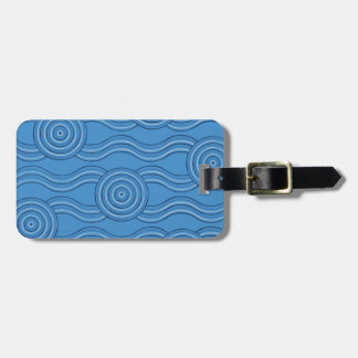 Ocean Customisable Name Australian Dreamtime Luggage Tag