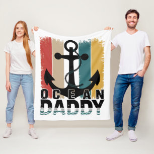 Ocean Daddy Cosy Nautical-Themed Blanket for Sea