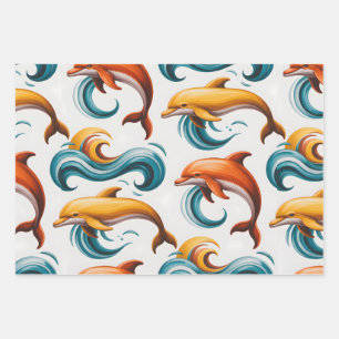 Ocean Dance Wrapping Paper Sheet