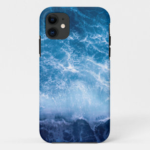 Ocean - Dark Blue Waves iPhone 11 Case
