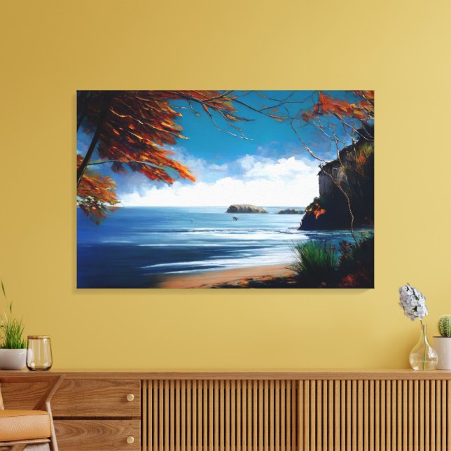 Ocean Dawn Canvas Print (Insitu(LivingRoom))