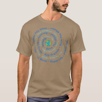 Ocean Day Spiral Save The Ocean Eco Awareness Insp T-Shirt