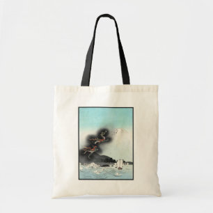 Ocean Dragon Rising to Mt. Fuji HOKUSAI Ukiyo-e To Tote Bag