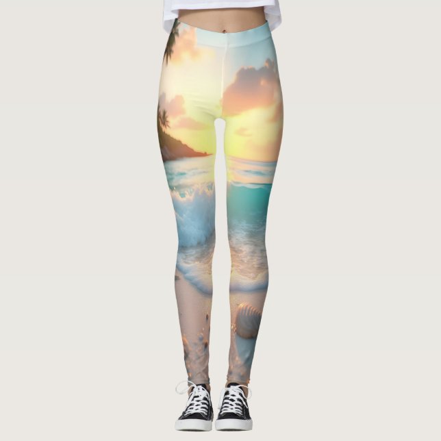 Ocean Dream Serenity Leggings Tights (Front)