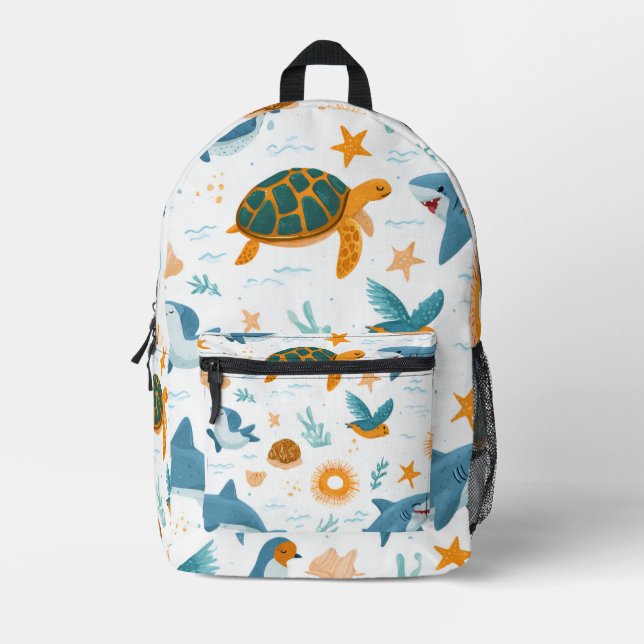 Ocean Drift Print Cut Sew Bag Gift (Front)