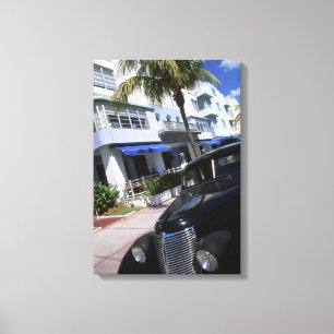 Ocean Drive, Miami Beach Florida Canvas Print