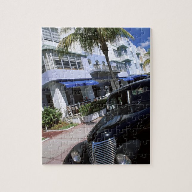Ocean Drive, Miami Beach Florida Jigsaw Puzzle (Vertical)