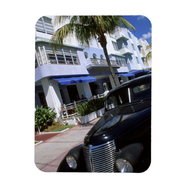 Ocean Drive, Miami Beach Florida Magnet (Vertical)