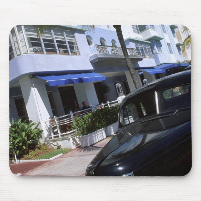 Ocean Drive, Miami Beach Florida Mouse Mat (Front)