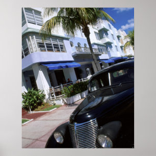 Ocean Drive, Miami Beach Florida Poster