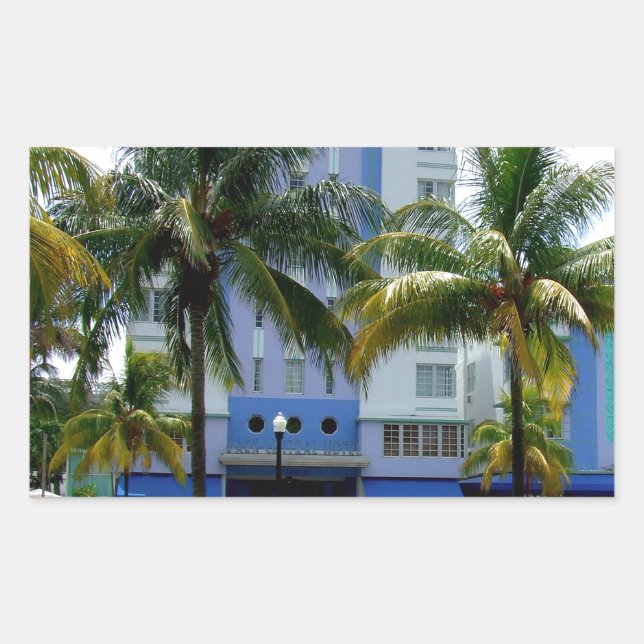 Ocean Drive Rectangular Sticker (Front)