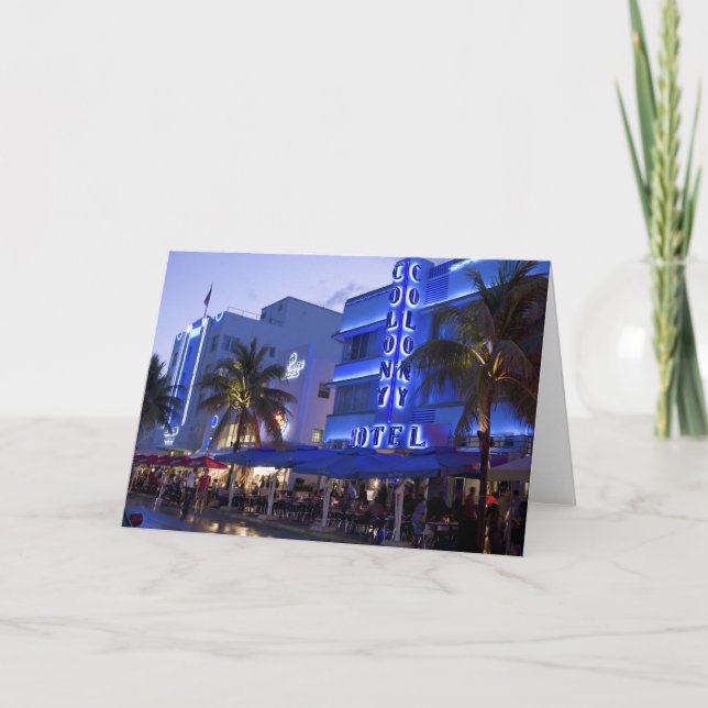 Ocean Drive, South Beach, Miami Beach, 2 Card (Front)
