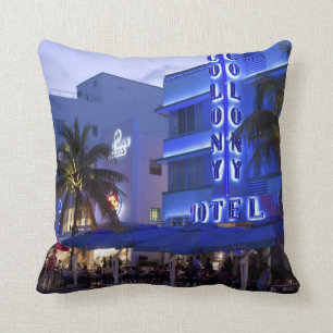 Ocean Drive, South Beach, Miami Beach 2 Cushion