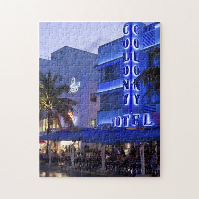 Ocean Drive, South Beach, Miami Beach 2 Jigsaw Puzzle (Vertical)