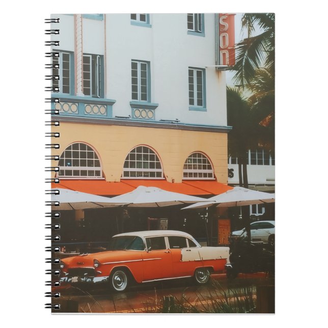 Ocean Drive, South Beach, Miami Notebook (Front)
