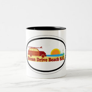 Ocean Drive. Two-Tone Coffee Mug