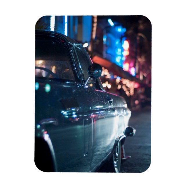 Ocean Drive vintage car Magnet (Vertical)