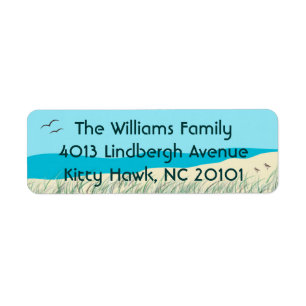 Ocean Dunes Seagrass Address Labels