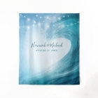 Ocean Elegant Beach Wedding Backdrop Tapestries