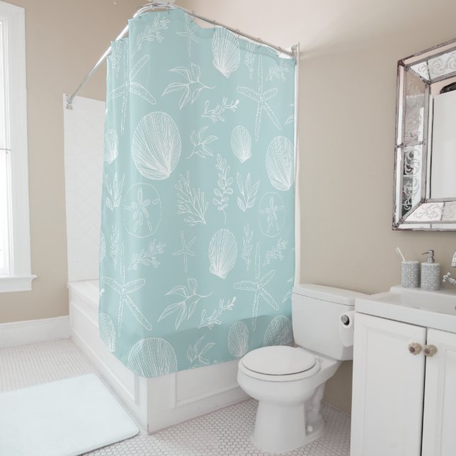 Ocean Elements Shower Curtain (In Situ)