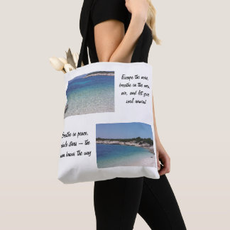 Ocean Escape – Motivational Beach Tote Bag