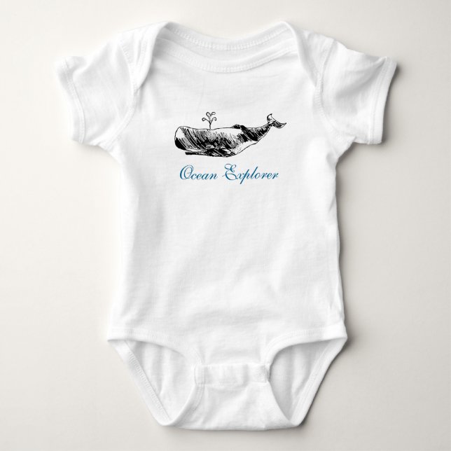 Ocean Explorer Baby Bodysuit (Front)