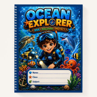 Ocean Explorer Kids Marine Life Notebook