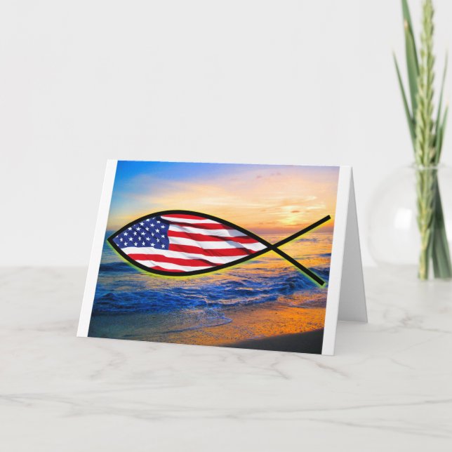 Ocean Fish Holiday Card (Front)