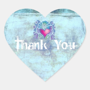 ocean fish seashells island tropical wedding heart sticker