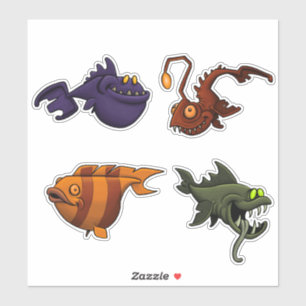 Ocean fish sticker sheet