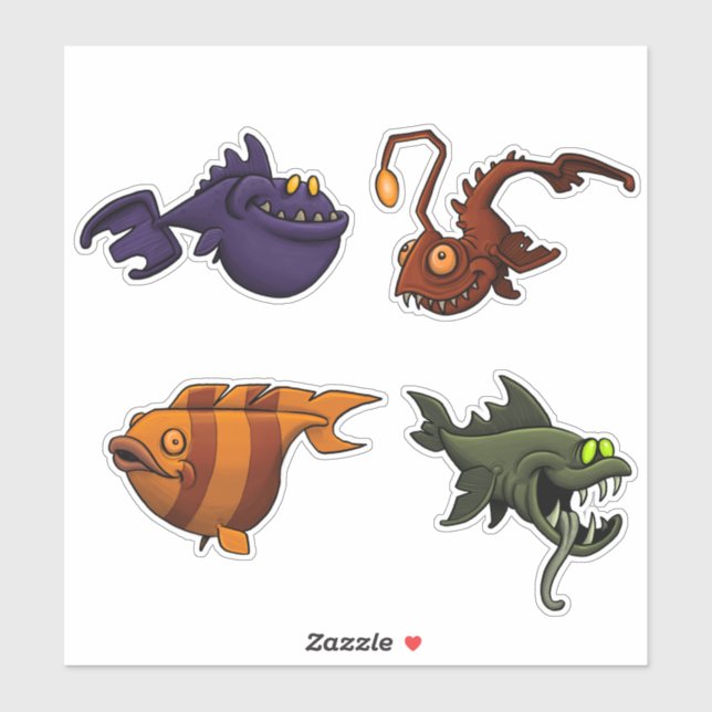 Ocean fish sticker sheet (Sheet)