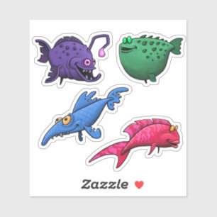 Ocean fish sticker sheet 2