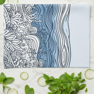 Ocean Floor - Abstract Kitchen Towel