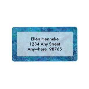 Ocean Floor Batik Label