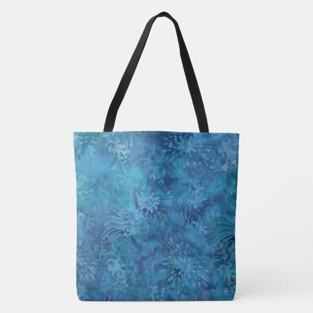 Ocean Floor Batik Tote Bag (Front)
