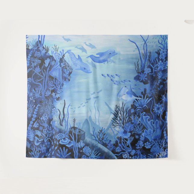 Ocean Floor Tapestry (Front (Horizontal))