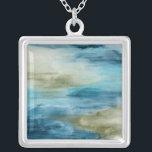 Ocean Flow II Silver Plated Necklace<br><div class="desc">Home Décor</div>