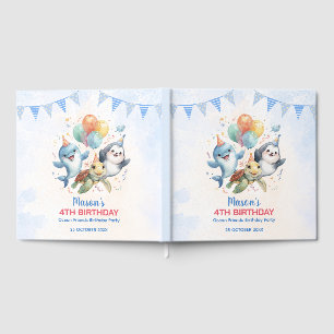 Ocean Friends Birthday Guest Book