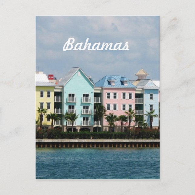Ocean Front Bahamas Postcard (Front)