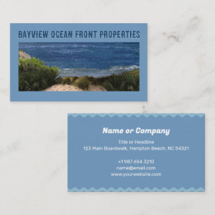 Ocean Front Properties Business Card