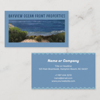 Ocean Front Properties Business Card