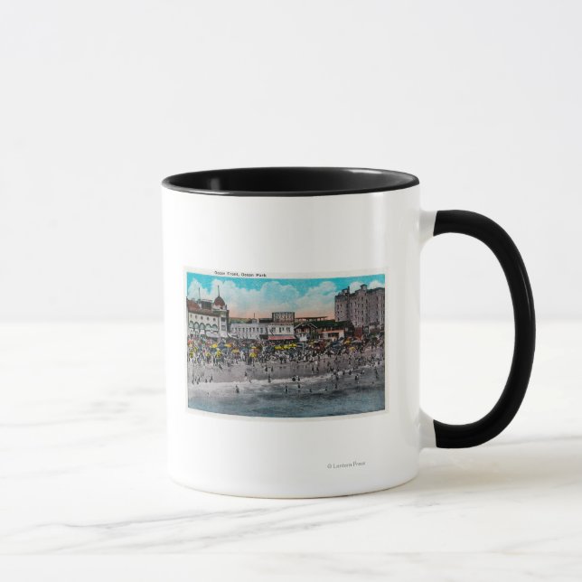 Ocean Front Swimming, Ocean Park Mug (Right)
