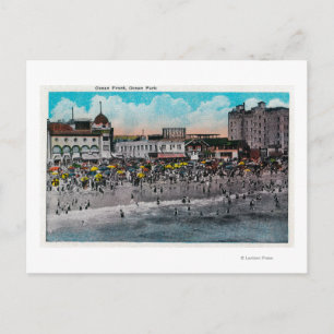 Ocean Front Swimming, Ocean Park Postcard