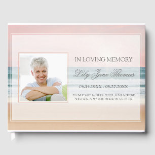 Ocean Funeral Guest Book   In Loving Memory