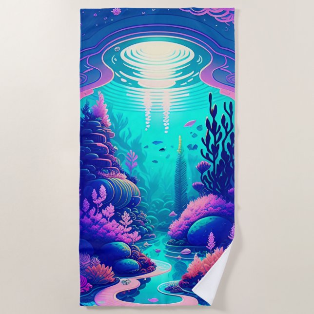 Ocean Garden 2 Beach Towel (Front)