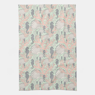 Ocean Gardens Pastel Kitchen Towel