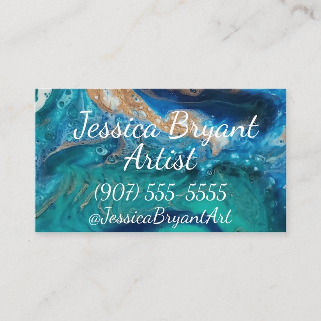 Ocean Geode Business cards (Front)