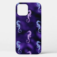 Ocean Glamour Colourful Sea Horse Pattern