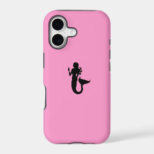 Ocean Glow_Black-on-Pink Mermaid