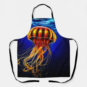 Ocean Glow Jelly Design Apron